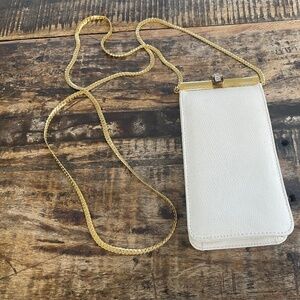 J Tiras small ,white,crossbody.